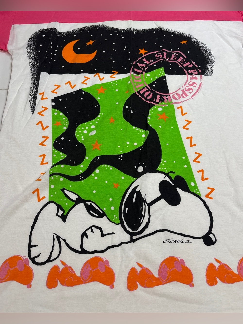 Vintage Snoopy Sleep Shirt Womens Flirts Joe Cool Nightgown One Size